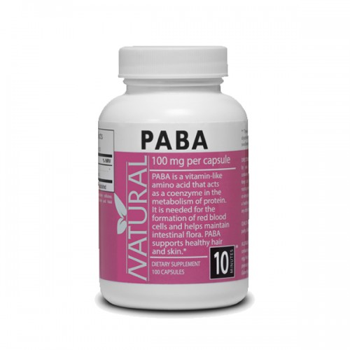 Vitamín B10 PABA 100 mg 100 kapsúl NATURAL 500x500